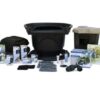 Large Pond Kit with AquaSurge 4000-8000 Adj. Flow Pump - 6.4m x 7.9m