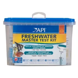 API freshwater master test kit for testing aquarium water parameters.