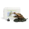 Crocodile head pond fountain ornament with pump and power cable.