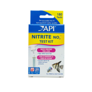 API nitrite test kit for checking aquarium water safety.