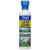 Bottle of API Leaf Zone liquid fertilizer for promoting aquarium plant growth.
