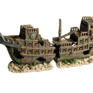 Giant Sunken Galleon Shipwreck Aquarium Ornament