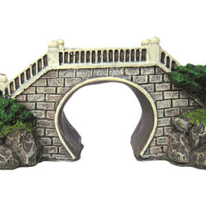 Medium Ancient Stone Bridge with Arch Aquarium Ornament