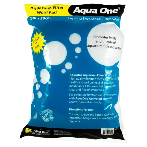 Aqua One Aquarium Filter Wool Pad (200x25cm)
