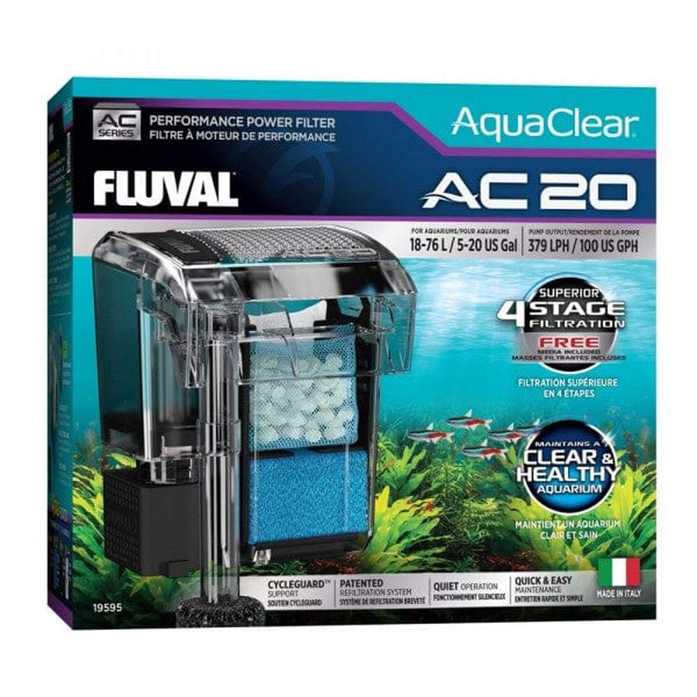 Fluval Aquaclear Hang on Filter AC20 (379lph)
