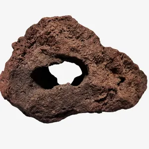 Red Lava Stone with Hole