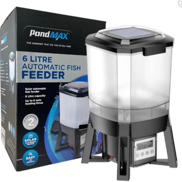 PondMax automatic solar fish feeder