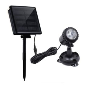 Solar pond lighting x 1 with panel and
