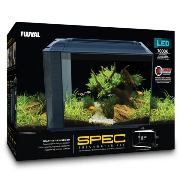 Fluval Spec XV Aquarium Black 60L - IN-STORE ONLY